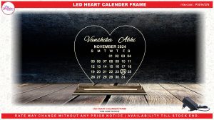 3014 LED HEART CALENDER FRAME
