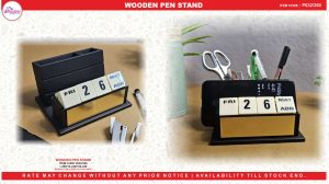 0632 WOODEN PEN STAND