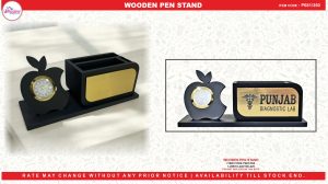 0681 WOODEN PEN STAND