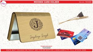 2518 WOODEN CARD HOLDER