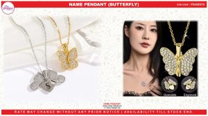 2428 NAME PENDANT BUTTERFLY