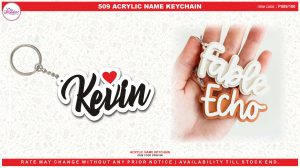 509 ACRYLIC NAME  KEYCHAIN