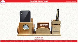 0646 WOODEN PEN STAND