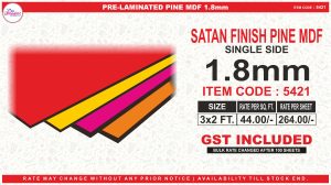 5421 PRE. LAMINATED SATIN WOOD 1.8mm