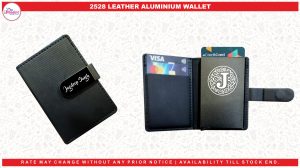 2528 LEATHER ALUMINIUM WALLET