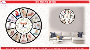 1343 MOSAIC CLOCK
