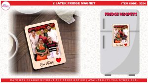 2 LAYER FRIDGE MAGNET