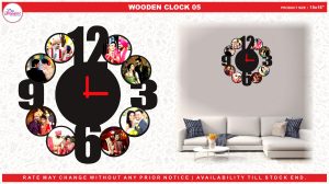 1355 WOODEN CLOCK 05