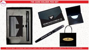0758 CARD HOLDER PEN SET