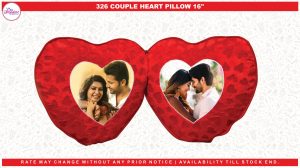 326 COUPLE HEART PILLOW