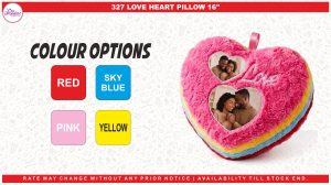 327 LOVE HEART PILLOW 16"