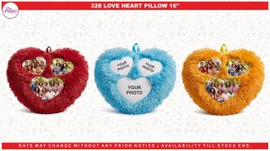 328 LOVE HEART PILLOW 16"