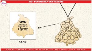 4621 PUNJAB MAP CAR HANGING