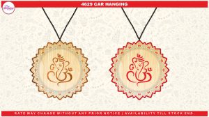 4629 WOODEN CAR HANGING