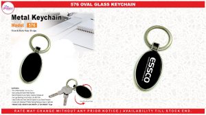 576 GLASS KEYCHAIN OVAL