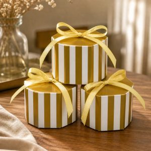 PF 91 HEXAGON GIFT BOX WITH RIBBON