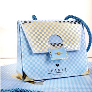 PF123 PURSE SHAPE GIFT BOX WITH HANDLE