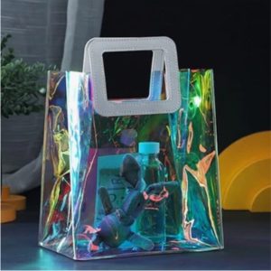 PF401 TANSPARENT BAG WITH SQUARE HANDLE